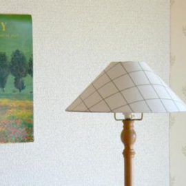 テーブルランプを作る3　ランプシェード（柄もの）