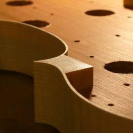 バイオリン・横板の曲げ、組み